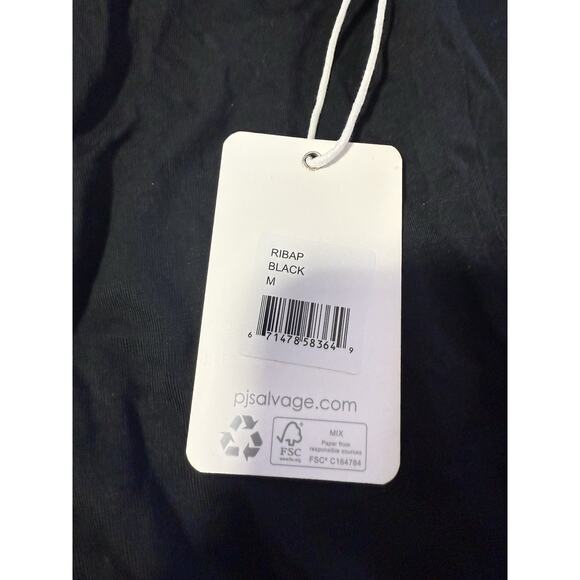 PJ Salvage Women's Basic Open Leg Lounge Pants Black Size Medium W/tag *READ - Picture 10 of 13